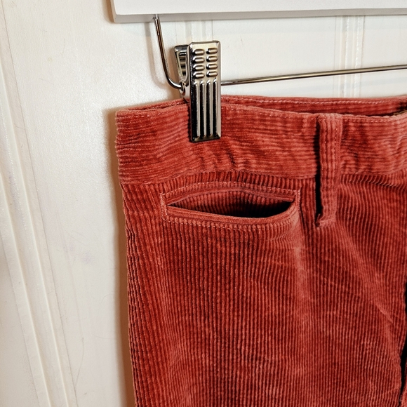 Madewell Corduroy Pants Womens Size 27 Slim Emmett Wide-Leg Cords - Picture 5 of 16